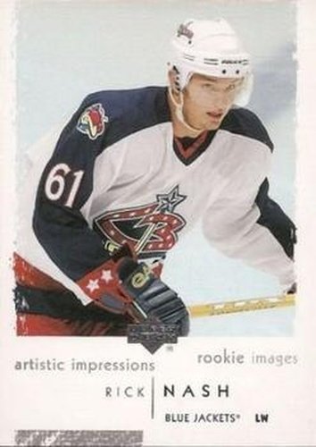 #95 Rick Nash - Columbus Blue Jackets - 2002-03 UD Artistic Impressions Hockey