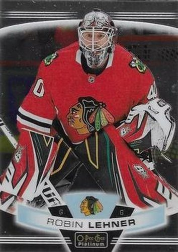 #95 Robin Lehner - Chicago Blackhawks - 2019-20 O-Pee-Chee Platinum Hockey