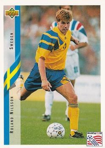 #95 Roland Nilsson - Sweden - 1994 Upper Deck World Cup Contenders English/Spanish Soccer