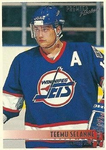 #95 Teemu Selanne - Winnipeg Jets - 1994-95 Topps Premier Hockey