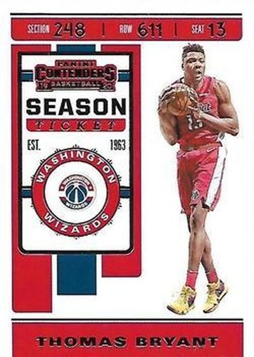 #95 Thomas Bryant - Washington Wizards - 2019-20 Panini Contenders Basketball