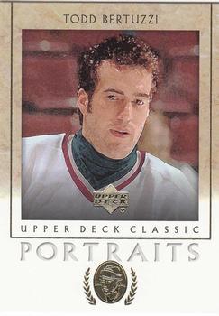 #95 Todd Bertuzzi - Vancouver Canucks - 2002-03 Upper Deck Classic Portraits Hockey