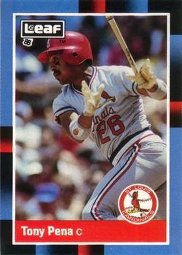 #95 Tony Pena - St. Louis Cardinals - 1988 Leaf Baseball