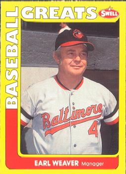 #95 Earl Weaver - Baltimore Orioles - 1991 Swell Baseball Greats
