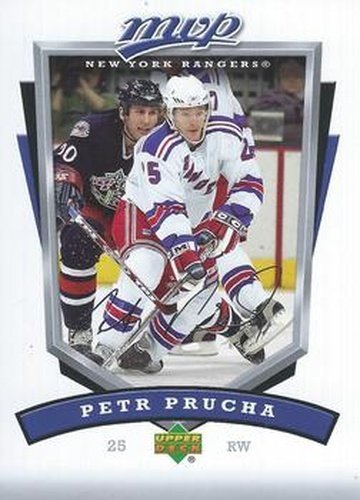 #195 Petr Prucha - New York Rangers - 2006-07 Upper Deck MVP Hockey
