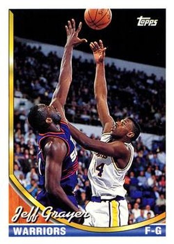 #95 Jeff Grayer - Golden State Warriors - 1993-94 Topps Basketball