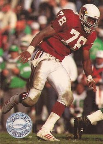 #95 Freddie Joe Nunn - Phoenix Cardinals - 1991 Pro Set Platinum Football