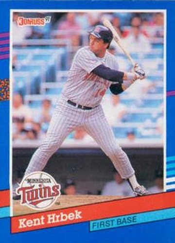 #95 Kent Hrbek - Minnesota Twins - 1991 Donruss Baseball
