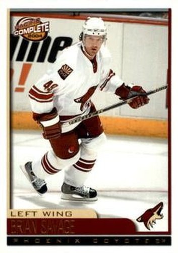#95 Brian Savage - Phoenix Coyotes - 2003-04 Pacific Complete Hockey