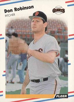 #95 Don Robinson - San Francisco Giants - 1988 Fleer Baseball