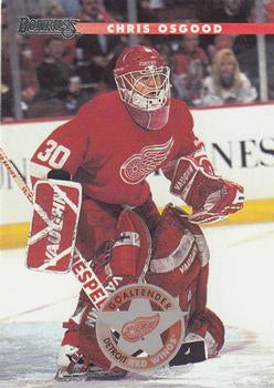#95 Chris Osgood - Detroit Red Wings - 1996-97 Donruss Hockey
