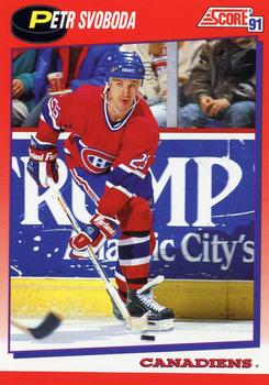 #95 Petr Svoboda - Montreal Canadiens - 1991-92 Score Canadian Bilingual Hockey
