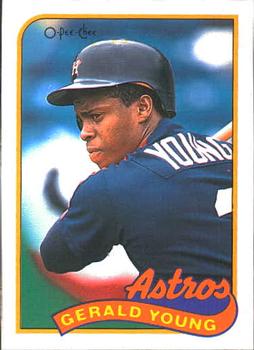 #95 Gerald Young - Houston Astros - 1989 O-Pee-Chee Baseball