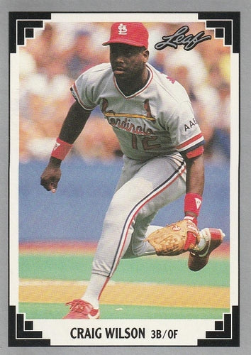 #95 Craig Wilson - St. Louis Cardinals - 1991 Leaf Baseball