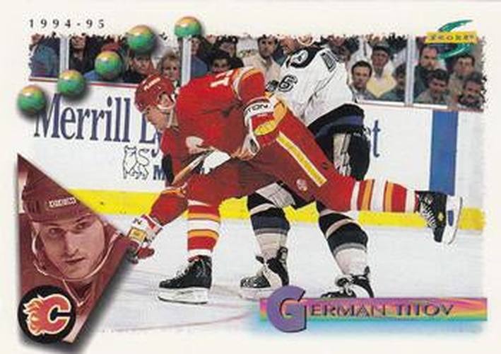#95 German Titov - Calgary Flames - 1994-95 Score Hockey