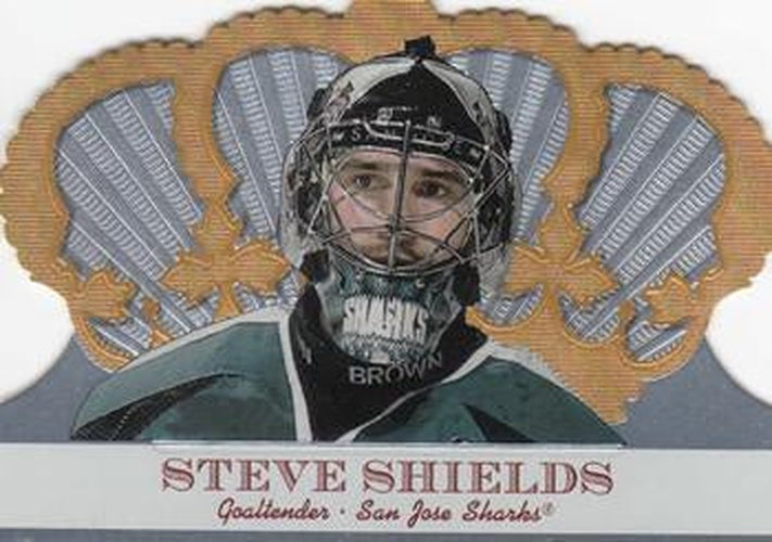 #95 Steve Shields - San Jose Sharks - 2000-01 Pacific Crown Royale Hockey