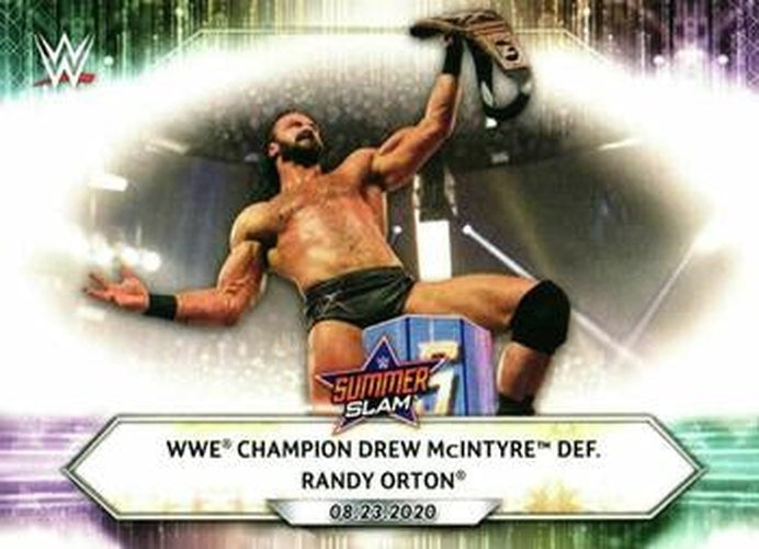 #95 WWE Champion Drew McIntyre def. Randy Orton - 2021 Topps WWE Wrestling