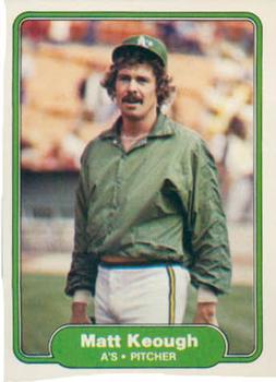 #95 Matt Keough - Oakland Athletics - 1982 Fleer Baseball