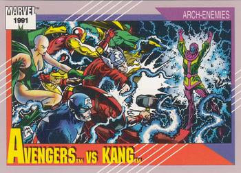 #96 Avengers vs. Kang - 1991 Impel Marvel Universe Series II
