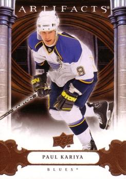 #100 Paul Kariya - St. Louis Blues - 2009-10 Upper Deck Artifacts Hockey