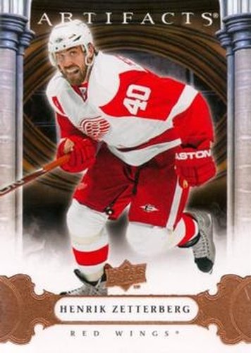 #18 Henrik Zetterberg - Detroit Red Wings - 2009-10 Upper Deck Artifacts Hockey