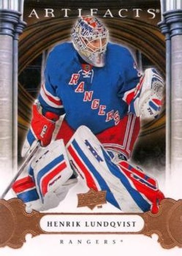 #1 Henrik Lundqvist - New York Rangers - 2009-10 Upper Deck Artifacts Hockey