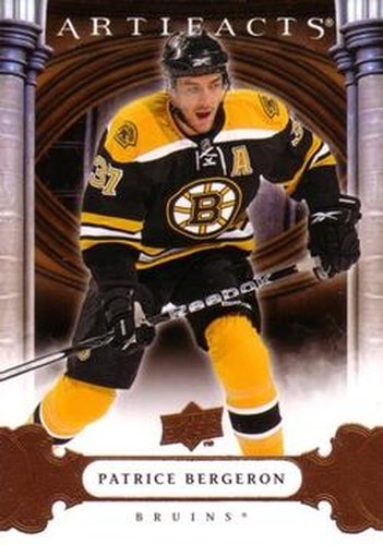 #22 Patrice Bergeron - Boston Bruins - 2009-10 Upper Deck Artifacts Hockey