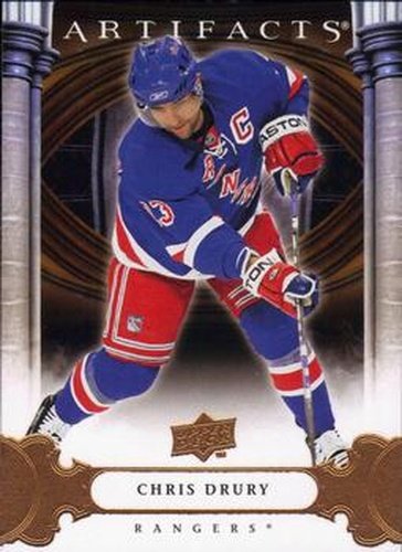 #26 Chris Drury - New York Rangers - 2009-10 Upper Deck Artifacts Hockey