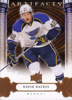 #47 David Backes - St. Louis Blues - 2009-10 Upper Deck Artifacts Hockey