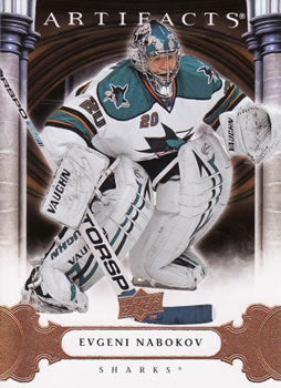 #52 Evgeni Nabokov - San Jose Sharks - 2009-10 Upper Deck Artifacts Hockey