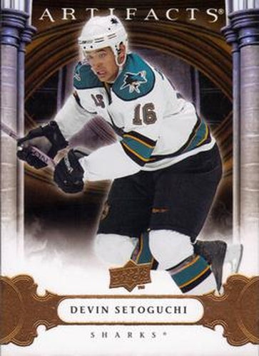 #99 Devin Setoguchi - San Jose Sharks - 2009-10 Upper Deck Artifacts Hockey