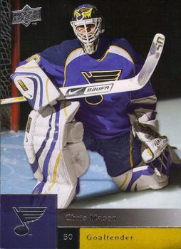 #101 Chris Mason - St. Louis Blues - 2009-10 Upper Deck Hockey