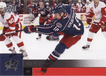 #115 R.J. Umberger - Columbus Blue Jackets - 2009-10 Upper Deck Hockey