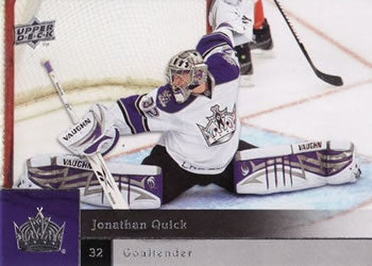 #135 Jonathan Quick - Los Angeles Kings - 2009-10 Upper Deck Hockey