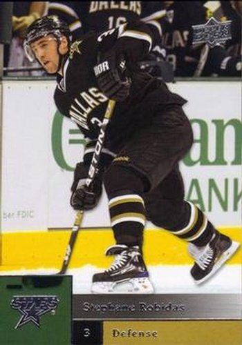 #140 Stephane Robidas - Dallas Stars - 2009-10 Upper Deck Hockey