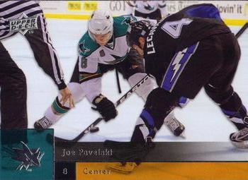 #153 Joe Pavelski - San Jose Sharks - 2009-10 Upper Deck Hockey