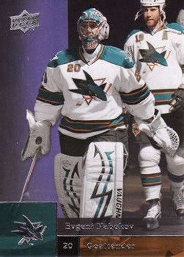 #158 Evgeni Nabokov - San Jose Sharks - 2009-10 Upper Deck Hockey