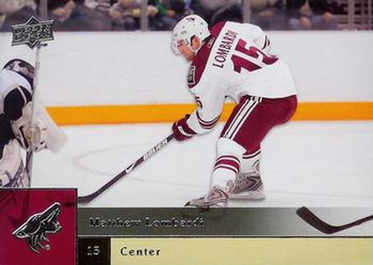 #162 Matthew Lombardi - Phoenix Coyotes - 2009-10 Upper Deck Hockey