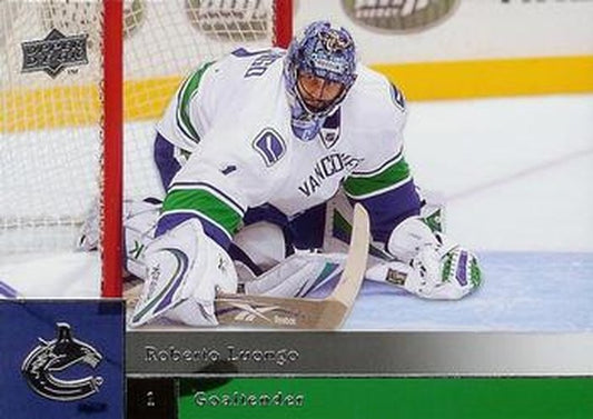 #165 Roberto Luongo - Vancouver Canucks - 2009-10 Upper Deck Hockey