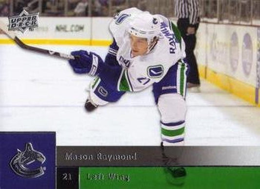 #168 Mason Raymond - Vancouver Canucks - 2009-10 Upper Deck Hockey