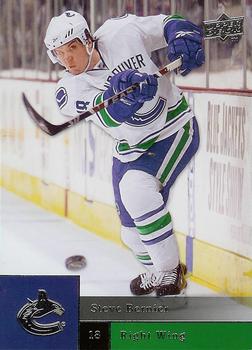#169 Steve Bernier - Vancouver Canucks - 2009-10 Upper Deck Hockey