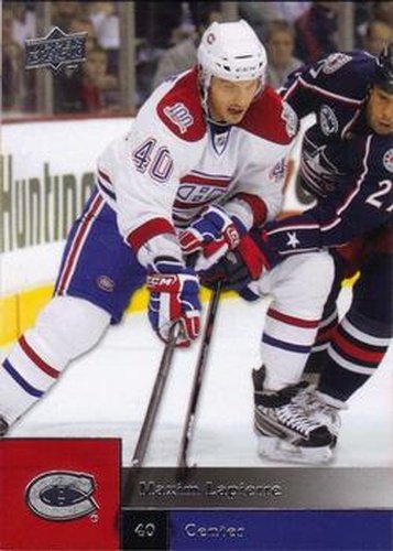 #16 Maxim Lapierre - Montreal Canadiens - 2009-10 Upper Deck Hockey