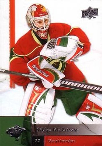 #186 Niklas Backstrom - Minnesota Wild - 2009-10 Upper Deck Hockey