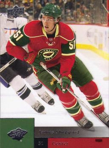 #191 James Sheppard - Minnesota Wild - 2009-10 Upper Deck Hockey