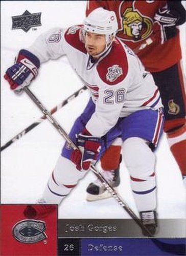 #19 Josh Gorges - Montreal Canadiens - 2009-10 Upper Deck Hockey