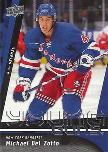 #206 Michael Del Zotto - New York Rangers - 2009-10 Upper Deck Hockey