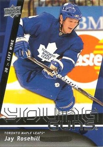 #216 Jay Rosehill - Toronto Maple Leafs - 2009-10 Upper Deck Hockey