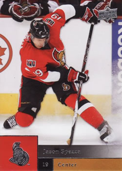 #22 Jason Spezza - Ottawa Senators - 2009-10 Upper Deck Hockey
