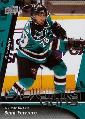 #237 Benn Ferriero - San Jose Sharks - 2009-10 Upper Deck Hockey