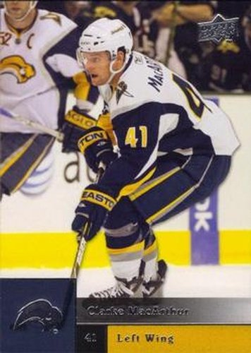 #264 Clarke MacArthur - Buffalo Sabres - 2009-10 Upper Deck Hockey